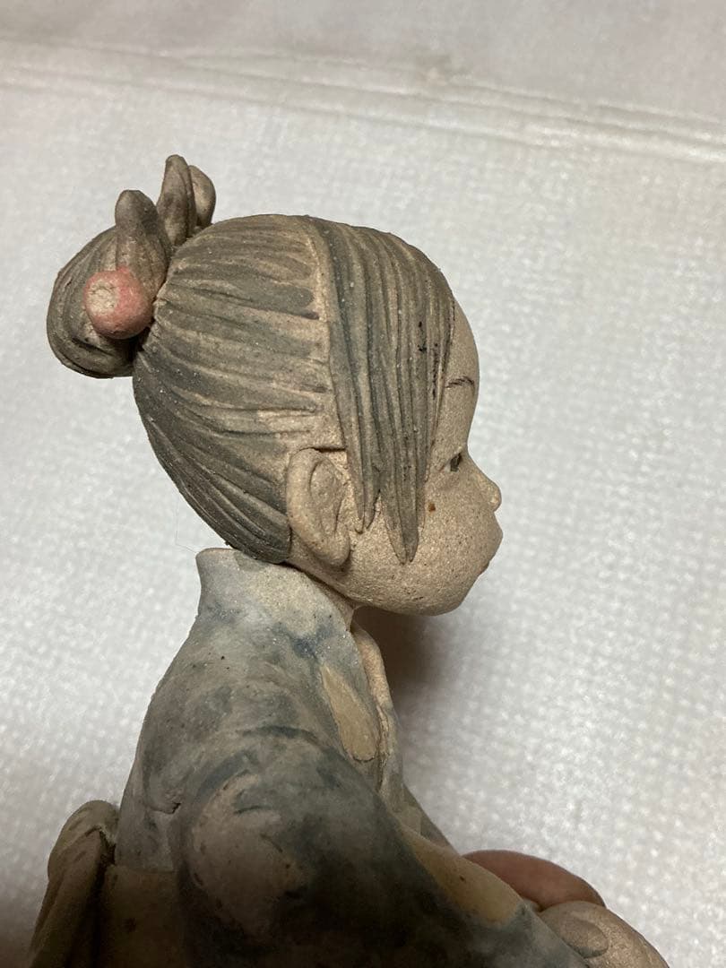 2002年／「つきうさぎ」陶器人形作家・そう。【新品未使用品】。