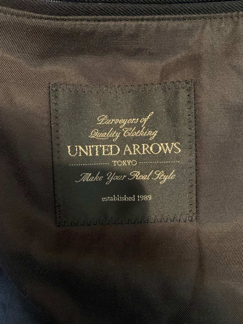 UNITED ARROWS ダークネイビー トレンチコート ロングコート
