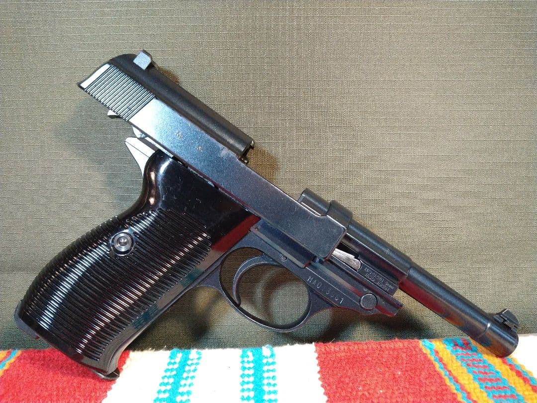 希少な美品！マルゼン　ワルサーP38　キャロム社モリブデンブルーカスタム！漏無し