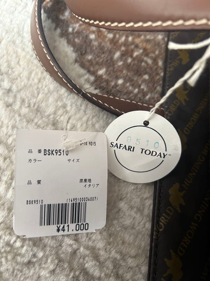 【新品】HUNTING WORLD トートバッグ タグ・保証カード付 カーキ