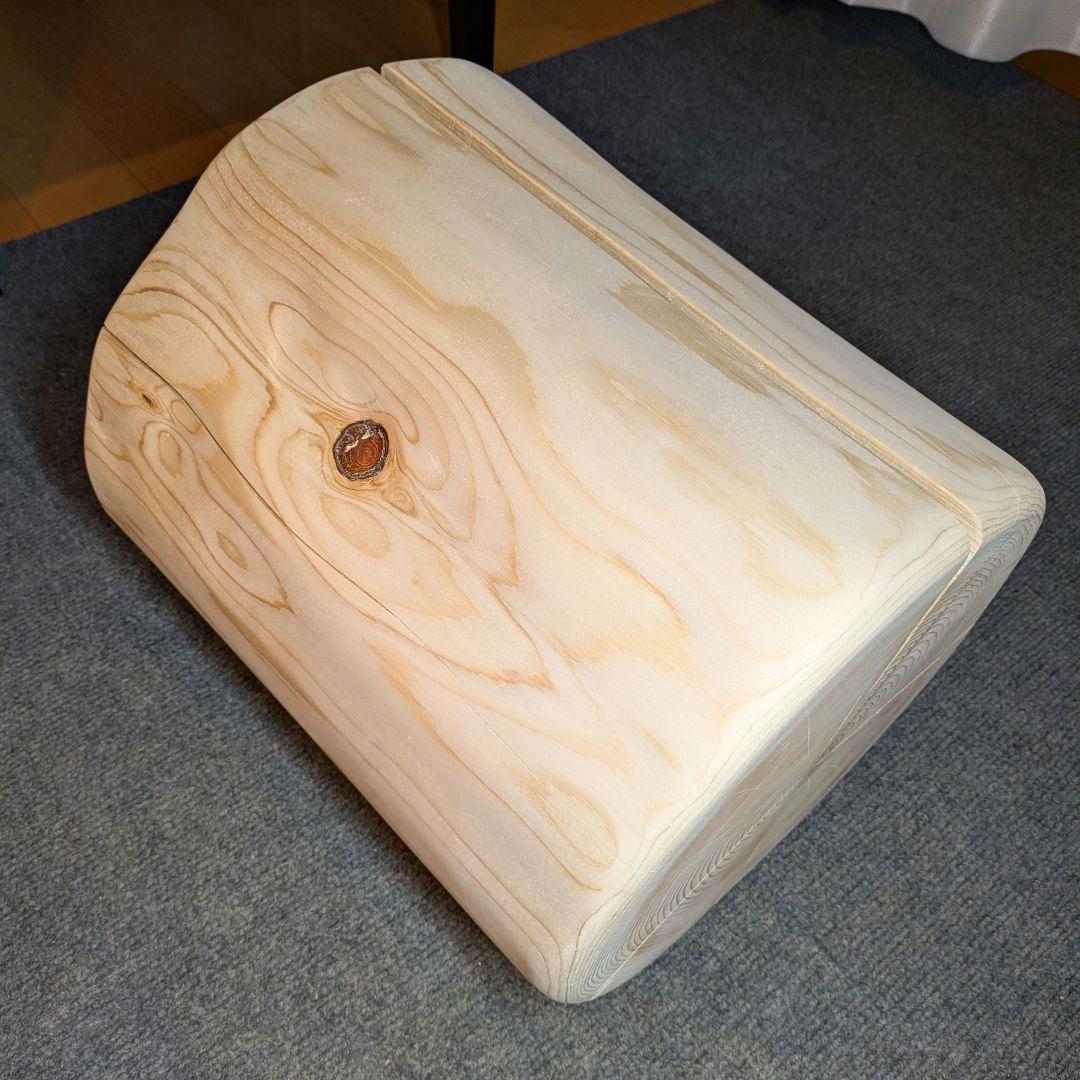 檜　切り株　丸太　椅子　スツール　 高さ約36㎝