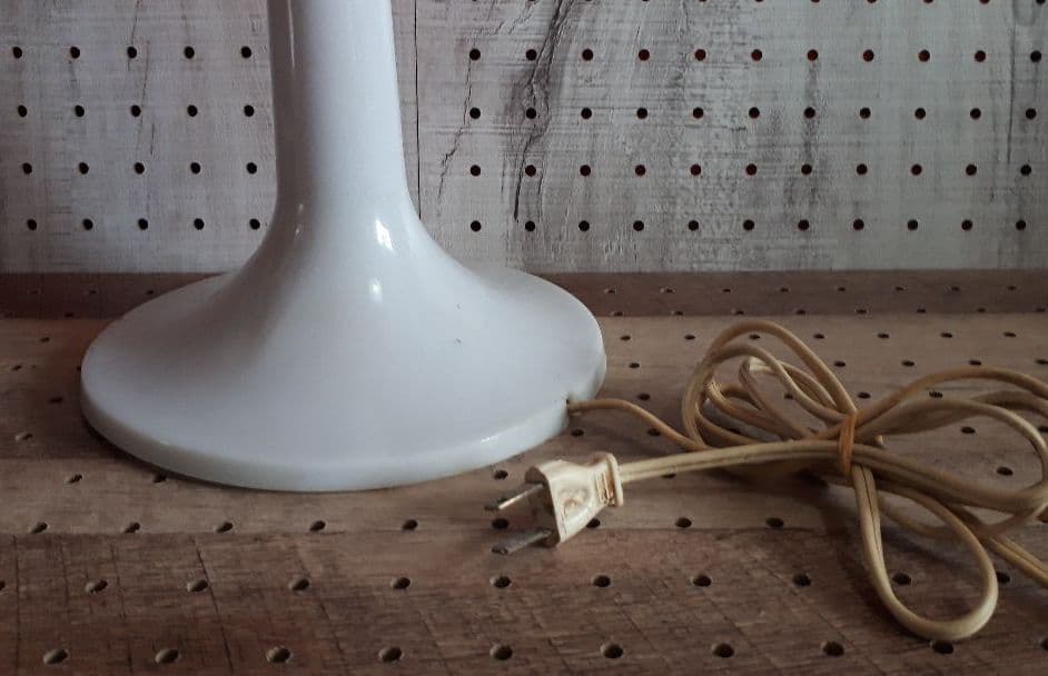 米国ビンテージレビトン ミッドセンチュリー レッドマッシュルーム テーブルランプ