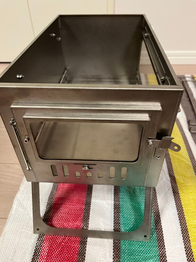 POMOLY 薪ストーブ T1 チタン製 折り畳み式 サイドテーブル付き