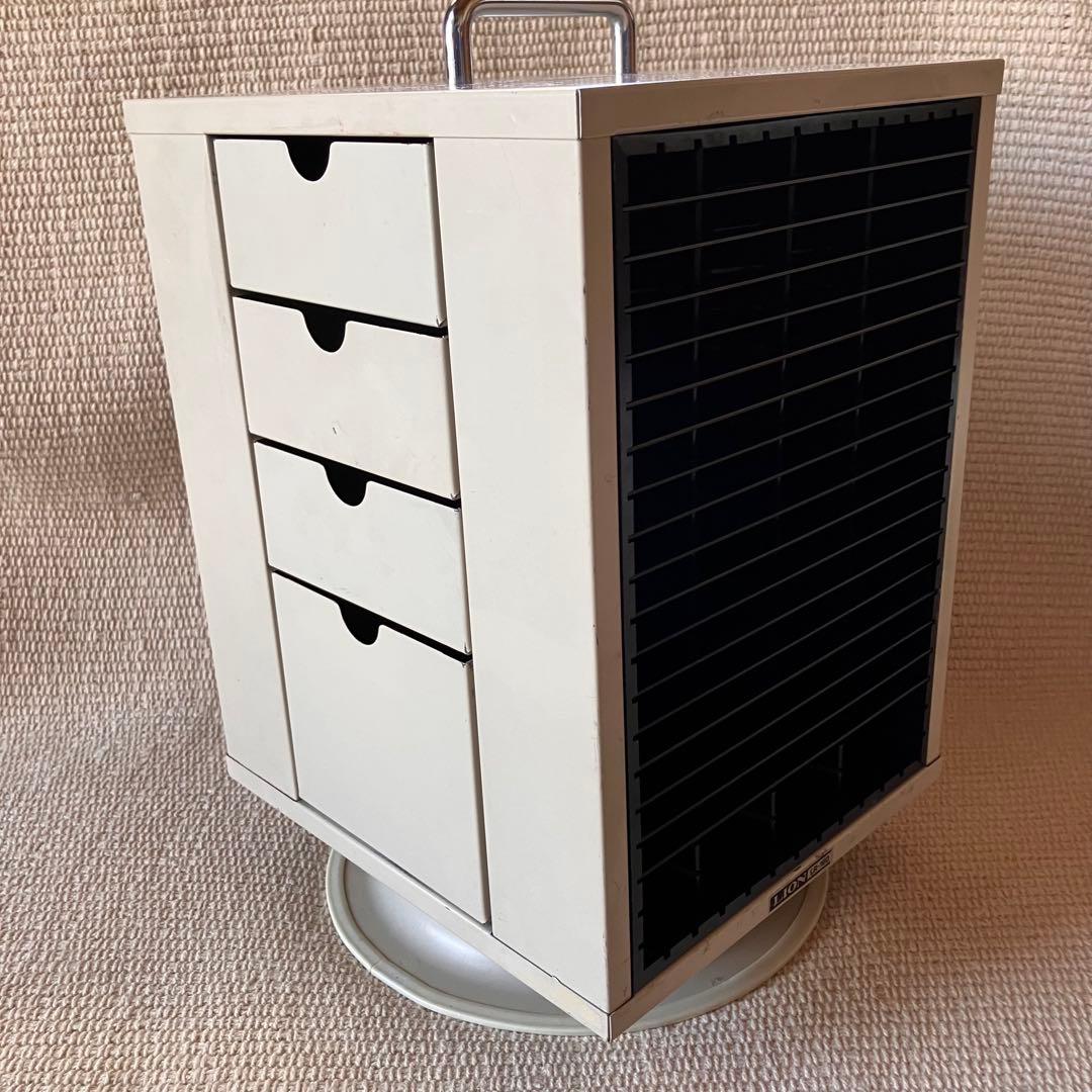 LION LR-160 スチールケース 科目印箱 回転印箱 印鑑ケース 回る