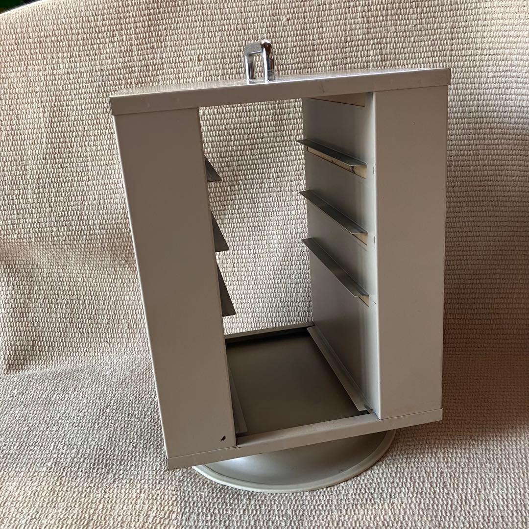 LION LR-160 スチールケース 科目印箱 回転印箱 印鑑ケース 回る