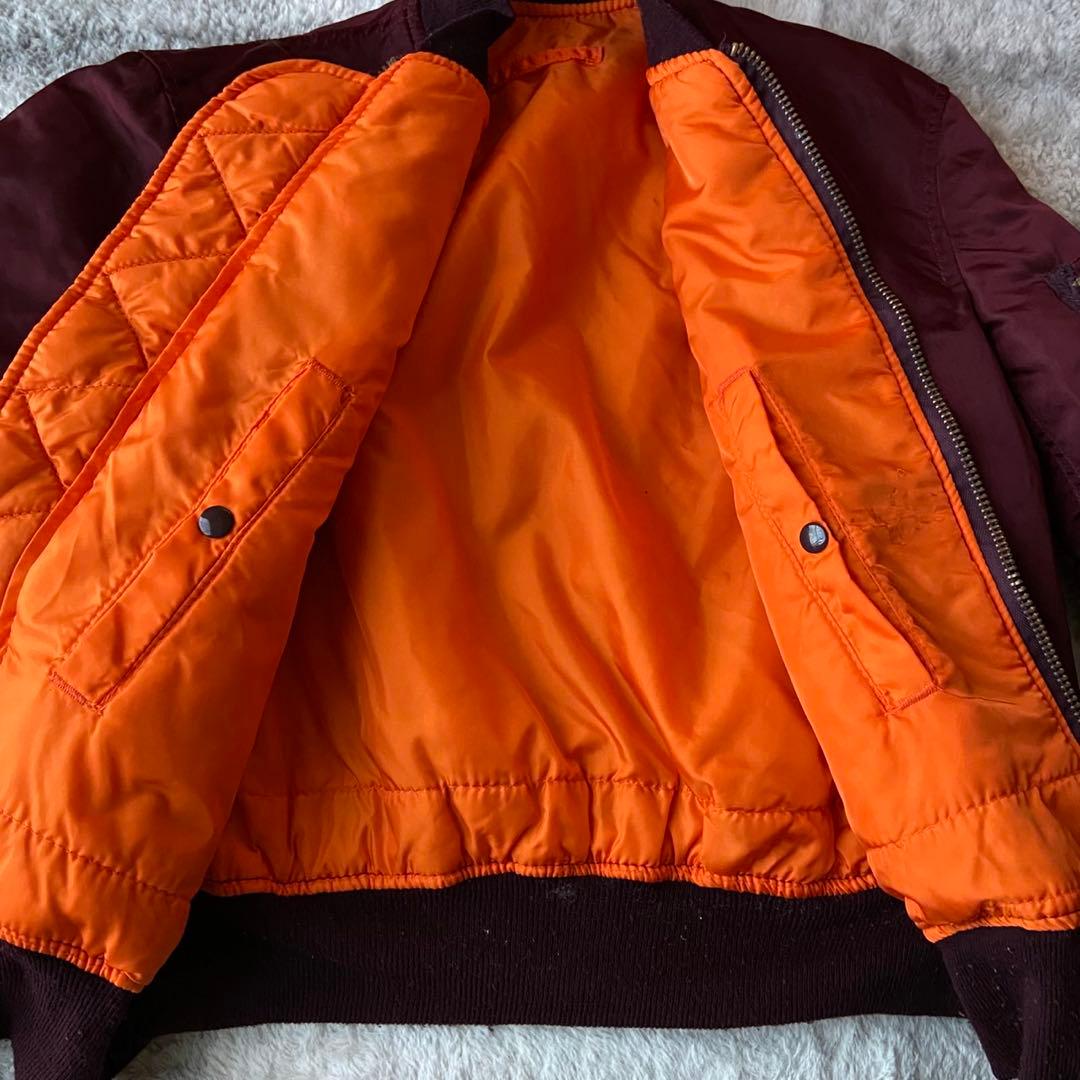 ALPHA INDUSTRIES MA-1 90s バーガンディ USA製 L