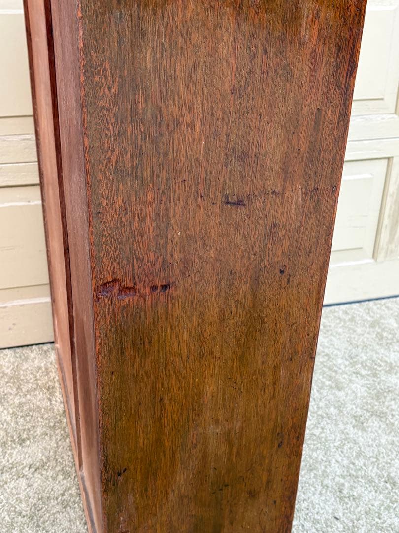 昭和レトロ 木製キャビネット 国産ヴィンテージ 英国調 クラシック 収納棚