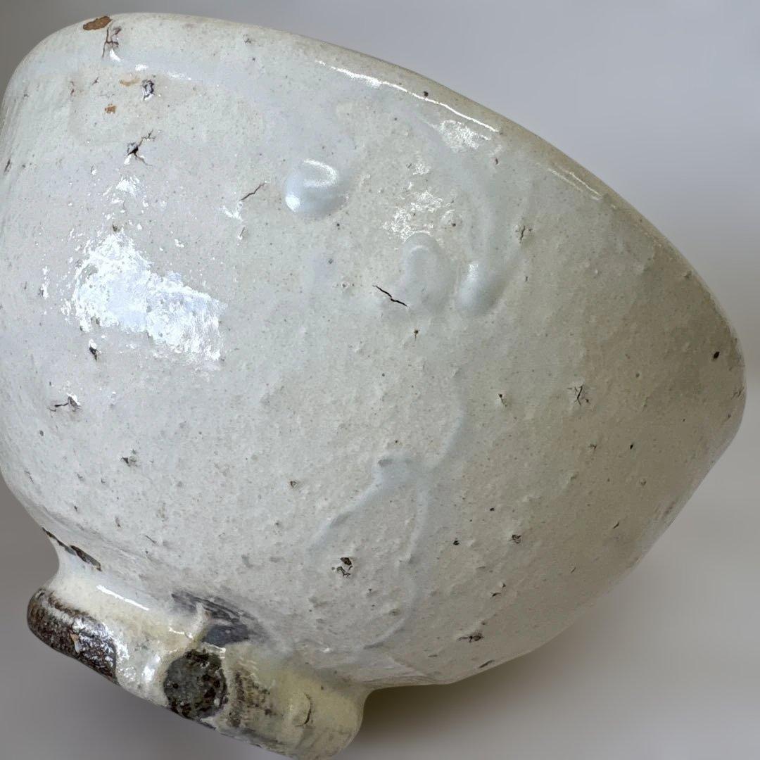 丹波焼　白かけ　石田陶春　茶盌