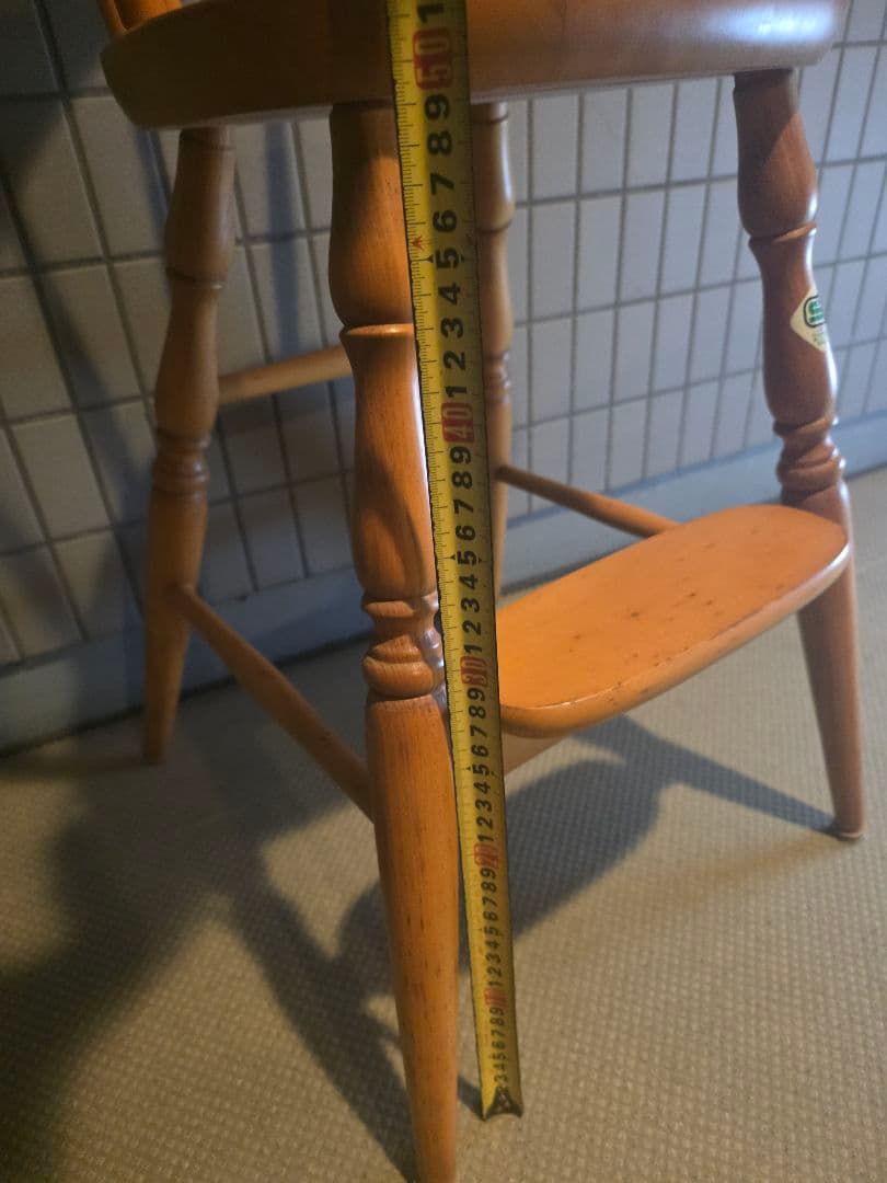 キツツキマーク 飛騨産業 ベビーチェア 子供椅子 ウィンザーチェア