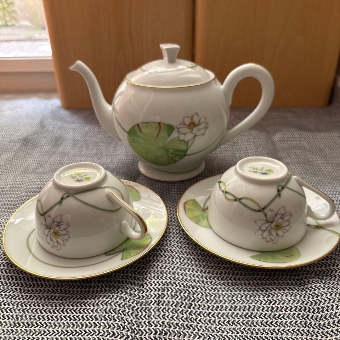 エルメス　ナイルの庭　ティポット　ティカップ2客セット