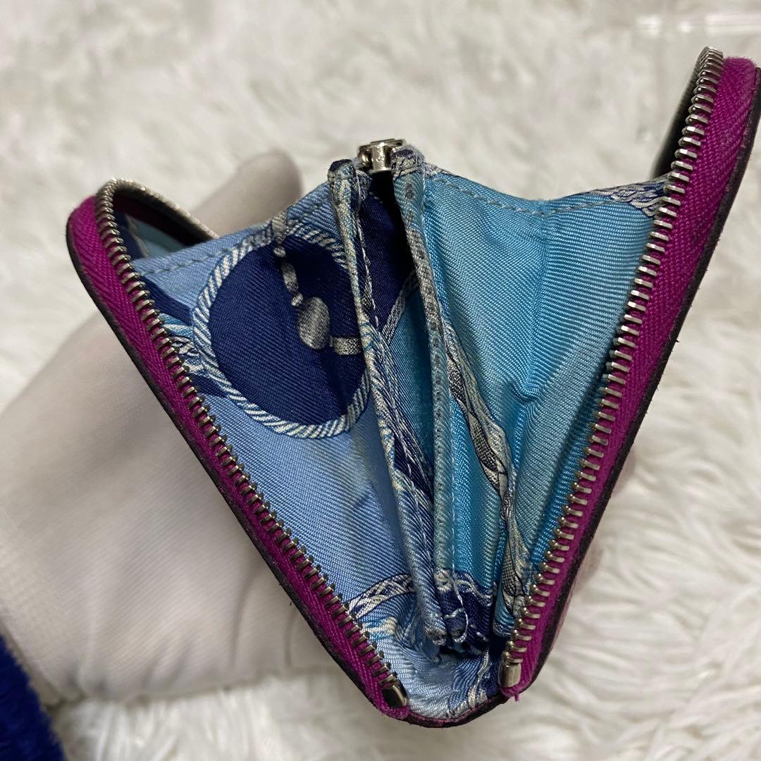 【美品】エルメス シルクイン コンパクト エプソン ケース 刻印あり