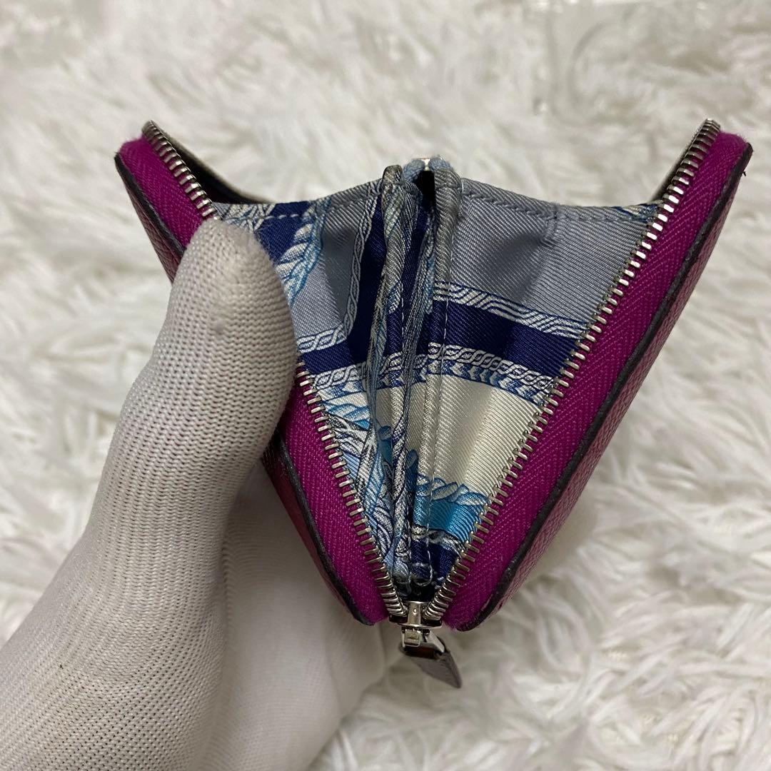 【美品】エルメス シルクイン コンパクト エプソン ケース 刻印あり