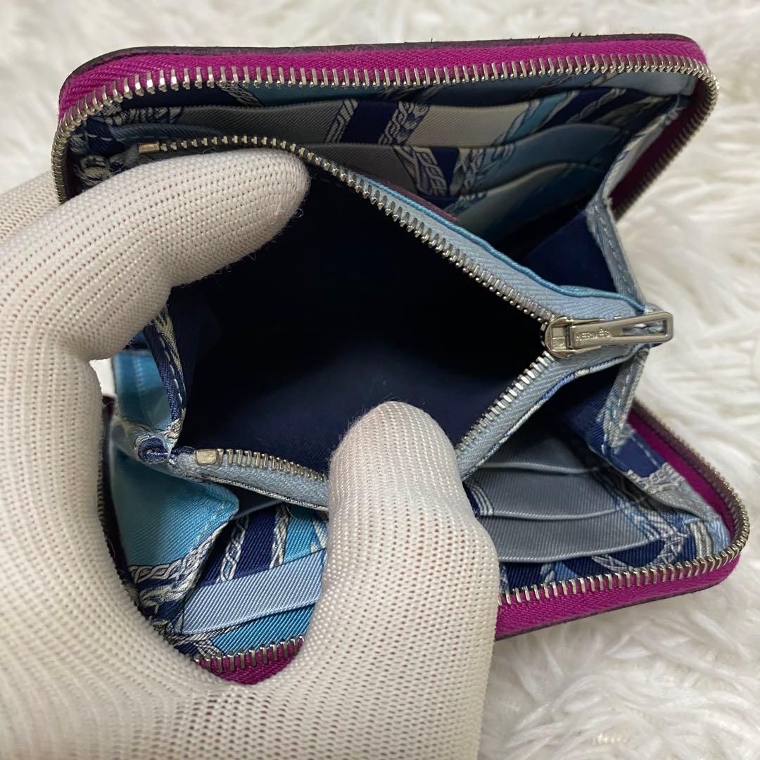 【美品】エルメス シルクイン コンパクト エプソン ケース 刻印あり