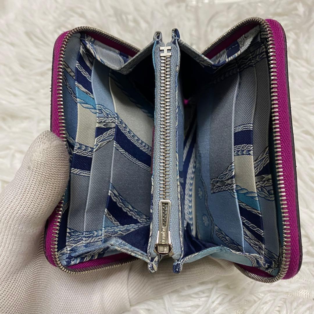 【美品】エルメス シルクイン コンパクト エプソン ケース 刻印あり