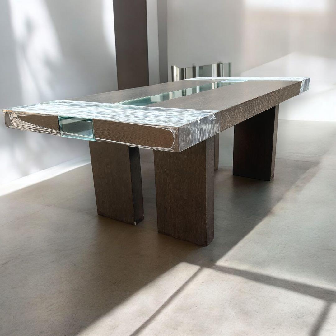 IDC大塚家具 テーブルリッツ サイドテーブル ガラストップ モダン 高さ40