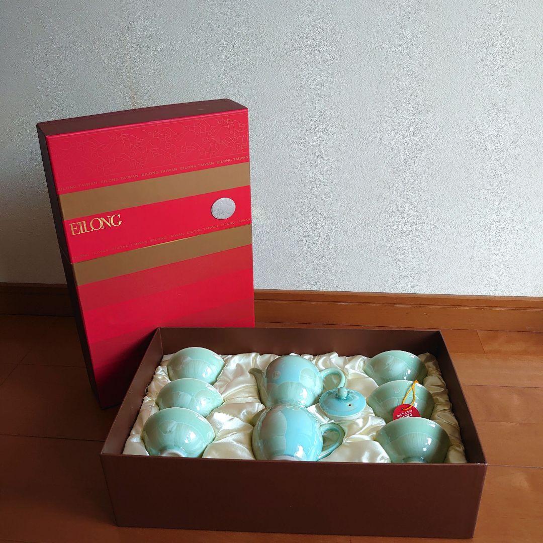 【新品】EILONG 結晶釉茶器セット　台湾