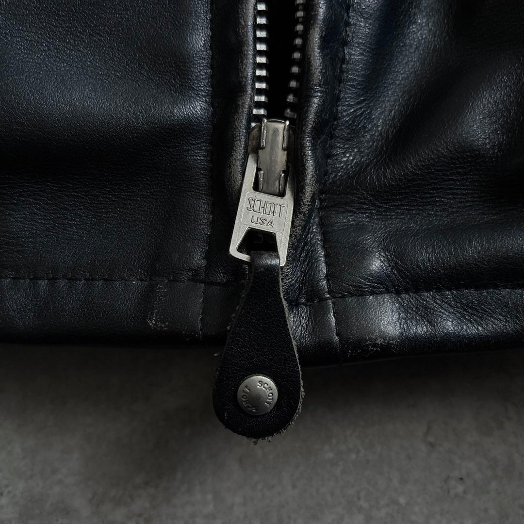 schott ショット【44】643 シングル ライダースジャケット トラッカー