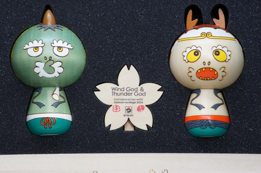 村上隆 もののけ京都 卯三郎の孫コラボ 風神雷神 こけし