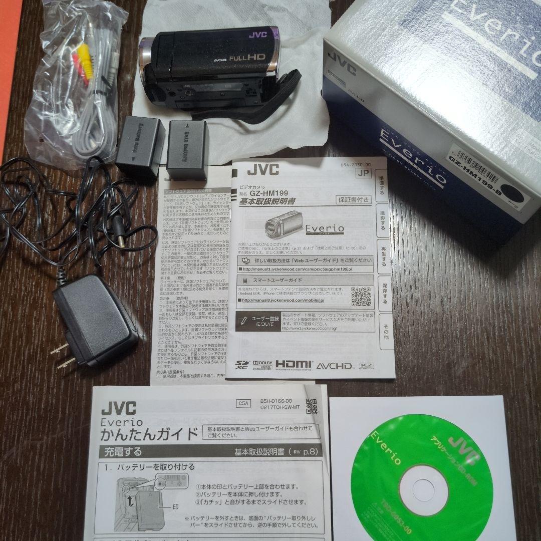 JVC Everio GZ-HM199-B ビデオカメラ