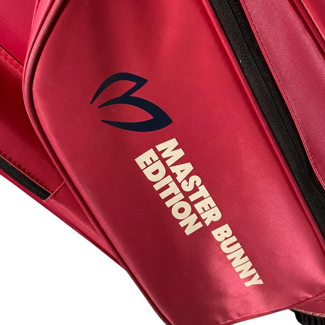 マスターバニーエディション キャディバッグ ピンク 5分割 9型 ゴルフ ロゴ柄