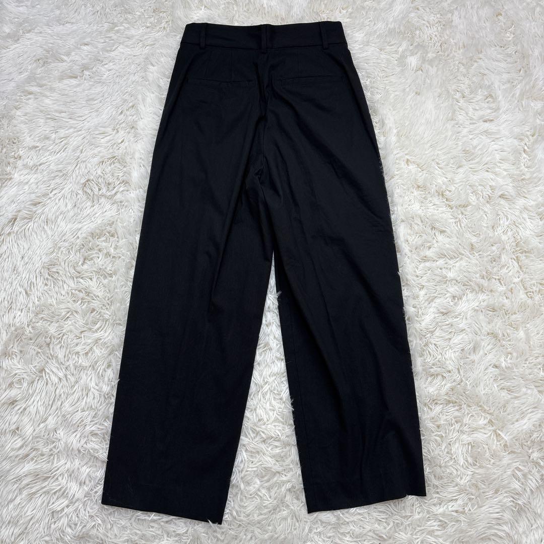 【極美品】23区　セットアップ　ダブル　リネン混　ストレッチ　ブラック　S　36