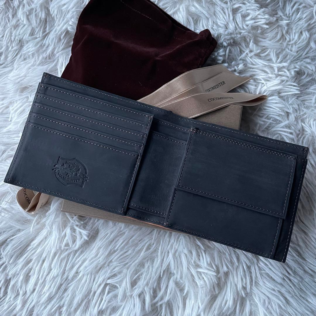 【未使用近い】ココマイスター ナポレオンカーフ 二つ折り財布