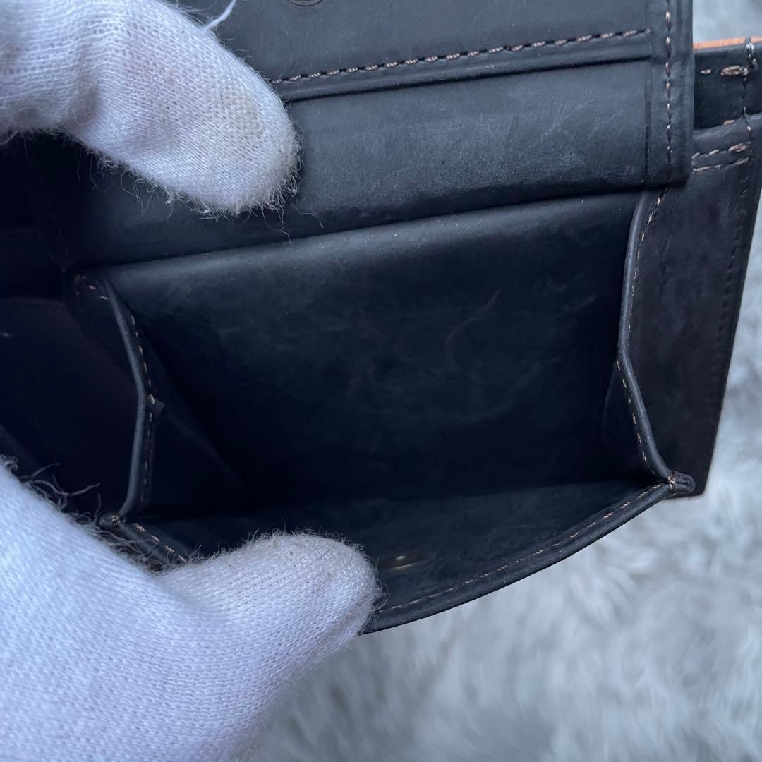 【未使用近い】ココマイスター ナポレオンカーフ 二つ折り財布