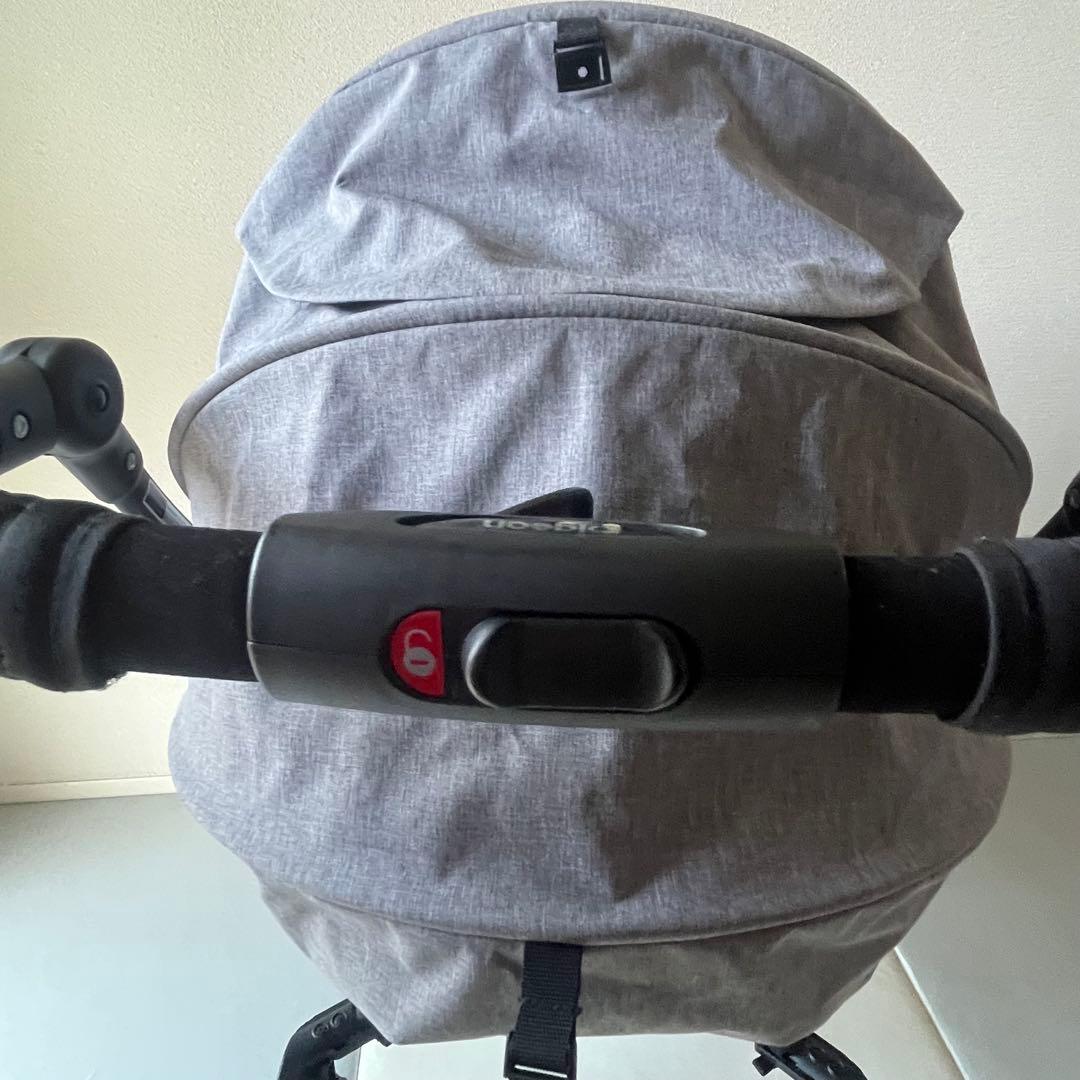 【極美品】pigeon　ランフィRBアップ　グレー　ベビーカー