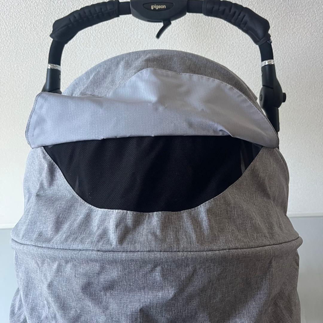【極美品】pigeon　ランフィRBアップ　グレー　ベビーカー