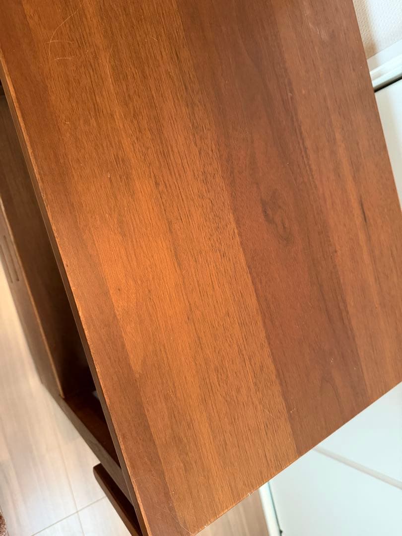 CRASHGATE 大川家具　木製キッチンワゴン ダークウォークナット