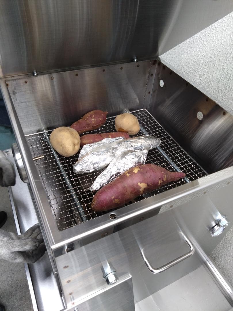 台数限定 値下げ　焼きいも釜　ステンレス窯　炭火　やき芋器　ネット専売品　軽トラ