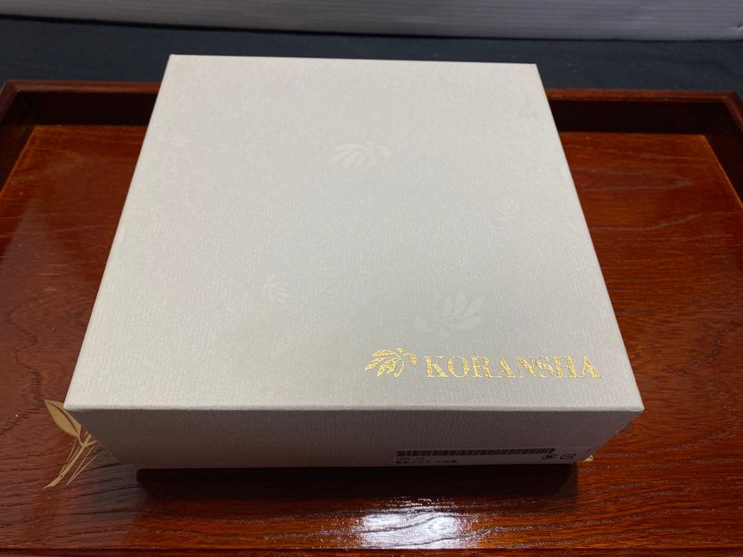 未使用保管品 廃盤 香蘭社 藍染ぶどう 中皿揃 5枚組 有田焼 和食器