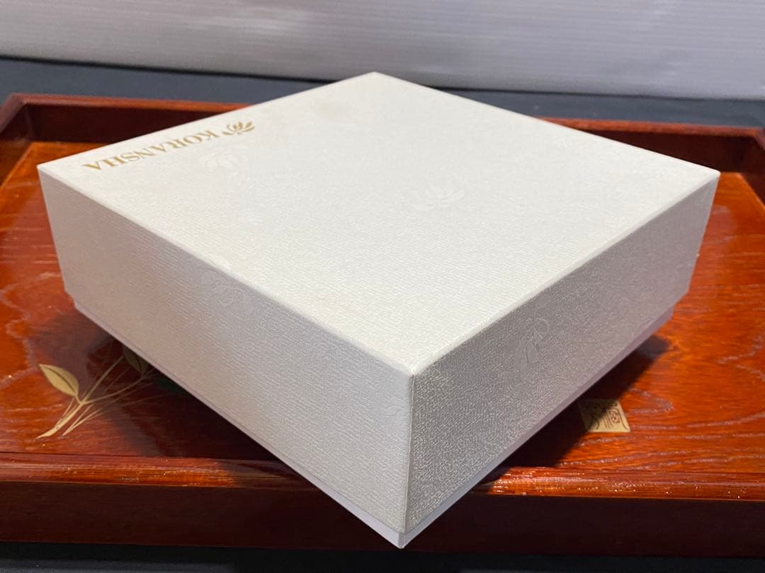 未使用保管品 廃盤 香蘭社 藍染ぶどう 中皿揃 5枚組 有田焼 和食器