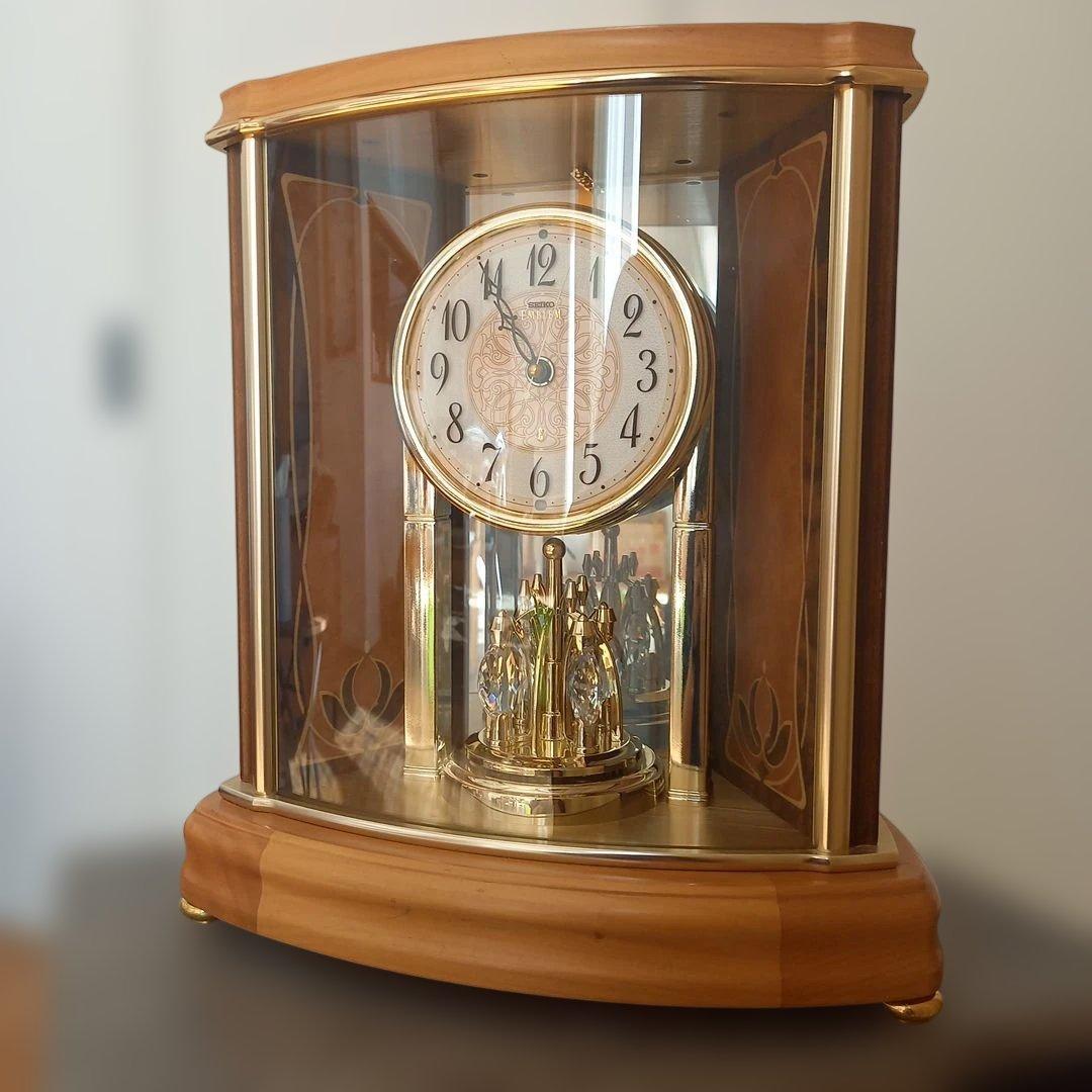 SEIKO EMBLEM エンブレム HW577B 置時計 からくり時計　電波