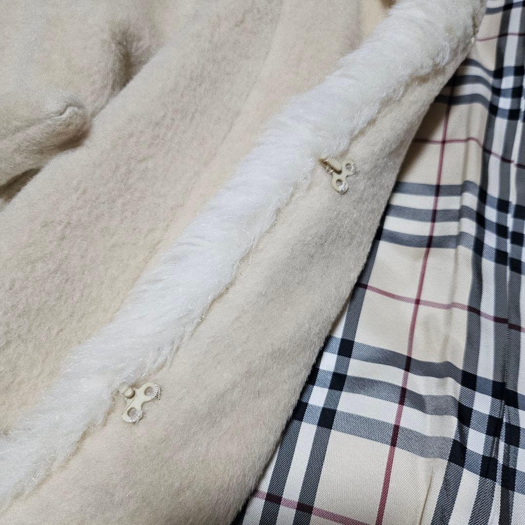 BURBERRY BLUE LABEL ロングコート モヘヤ アルパカ