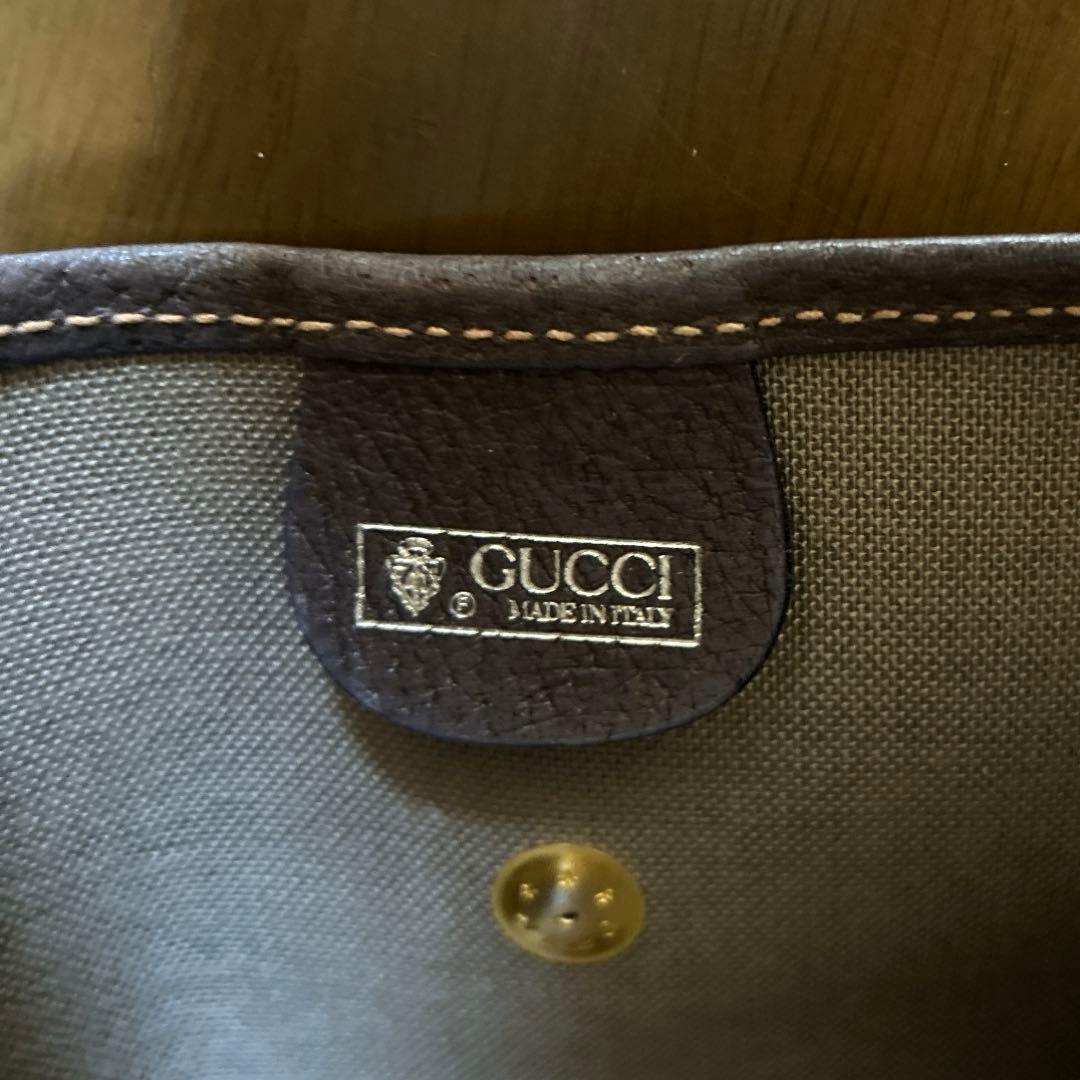GUCCI GGキャンバス 薄型ポーチ