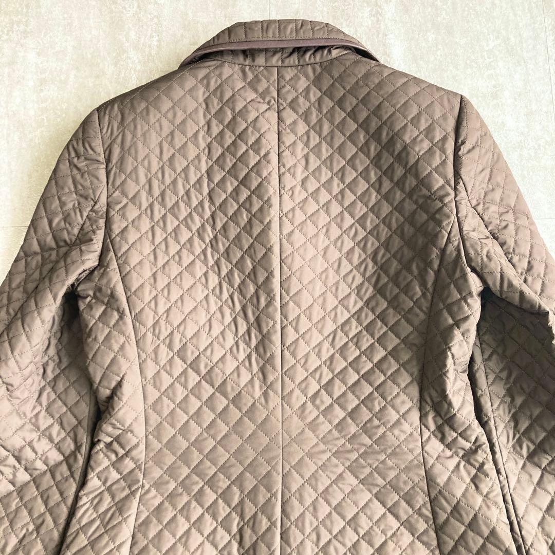 美品⭐️Salvatore Ferragamoキルティング　ロングコート　シルク