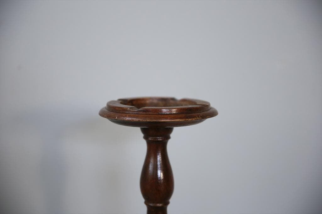 英国アンティーク木製スモーカーズスタンド/灰皿アシュトレイ/タバコ(91-141