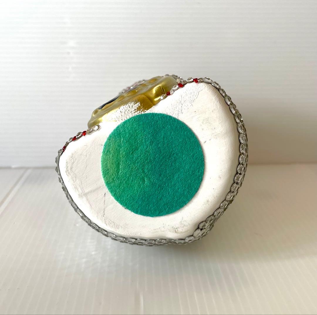 招き猫デコ　招き猫　開店祝い　プレゼント　置物　キラキラ　新品　貯金箱