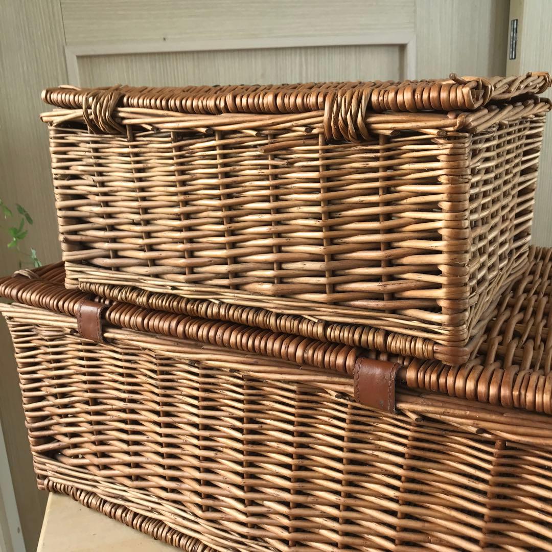 m*e様 【2個】フォートナムアンドメイソン　ピクニックバスケット収納バスケット