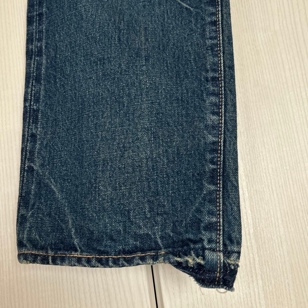 未使用　チマラ　ダメージデニム　ストレート　ヴィンテージミディアム