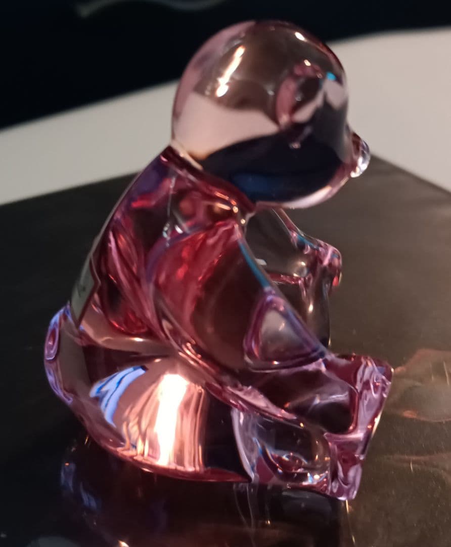 バカラ　BACCARAT　動物シリーズ　ピンクの熊　ベア　置物