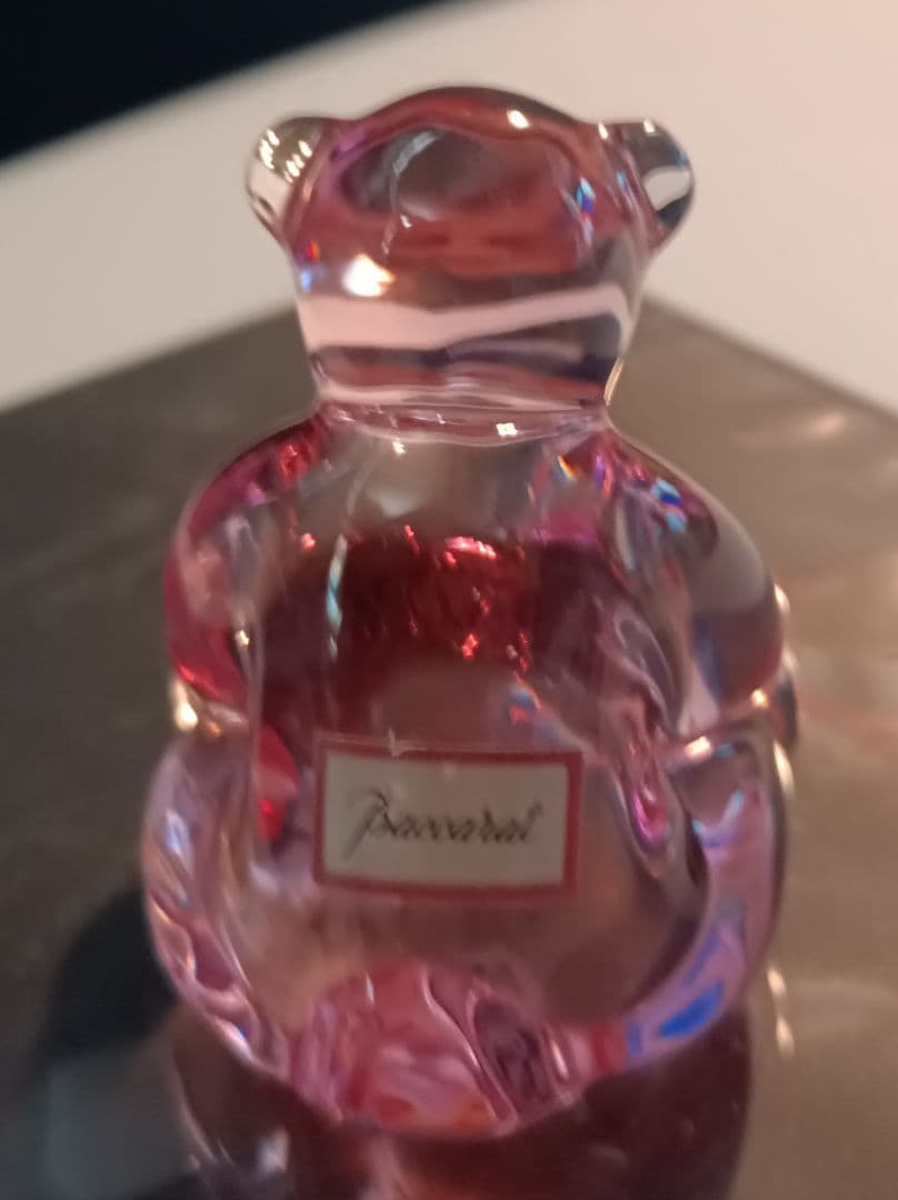 バカラ　BACCARAT　動物シリーズ　ピンクの熊　ベア　置物