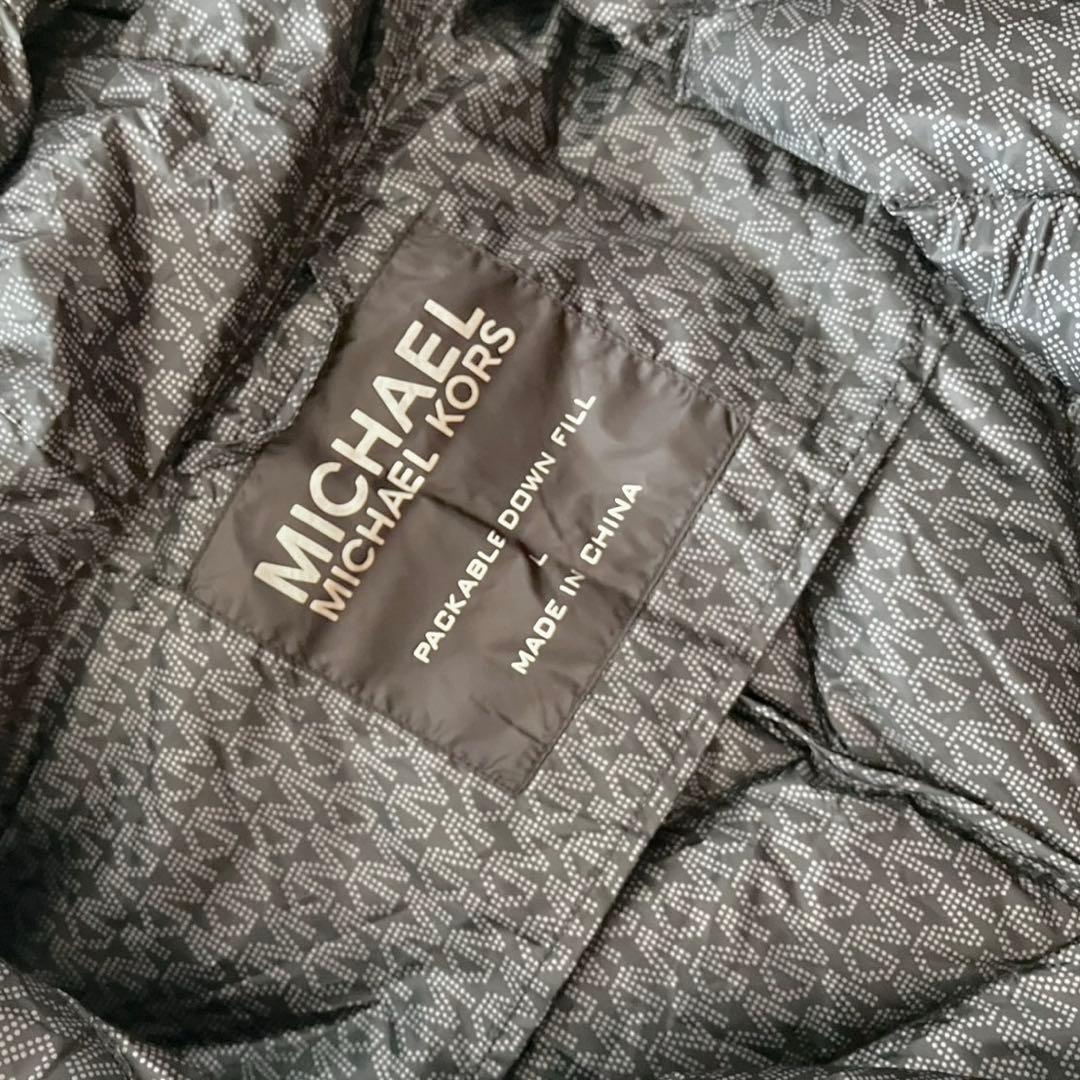★試着のみ★マイケルコース/ブラック/キルティングダウンジャケット Lサイズ