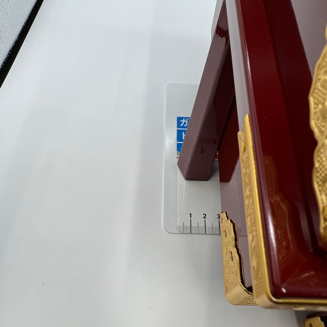 端午の節句　五月人形飾り　兜10号正絹　京極　銅鎧金