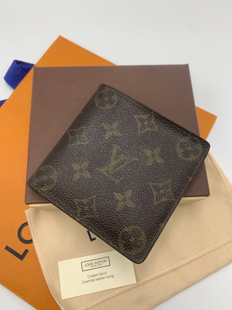 LOUIS VUITTON ルイヴィトン　折り財布　モノグラム　レザー　ブラウン