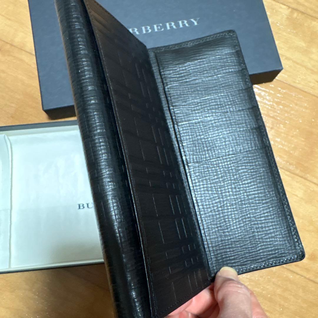 新品未使用⭐︎BURBERRY ブラックレザー 長財布