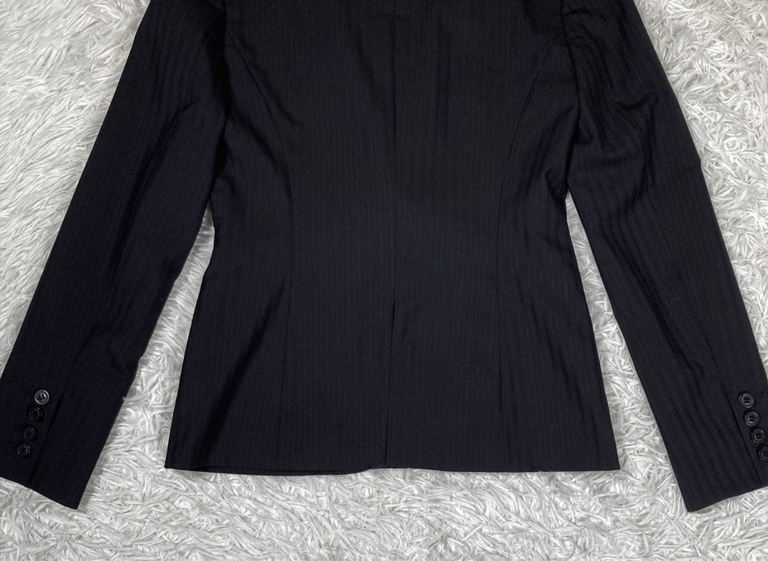 極美品　BOSCH スーツ3点セット　ウォッシャブル　ストライプ　S