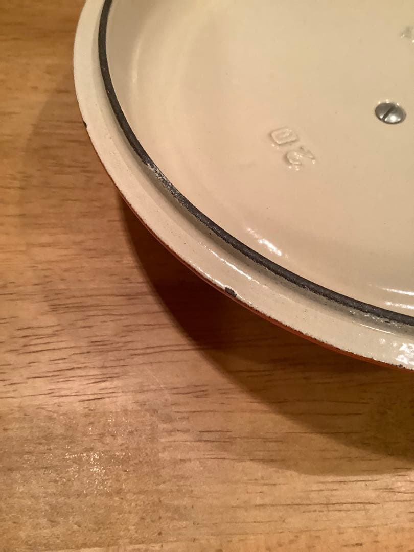 ルクルーゼ 片手鍋　20cm オレンジ色