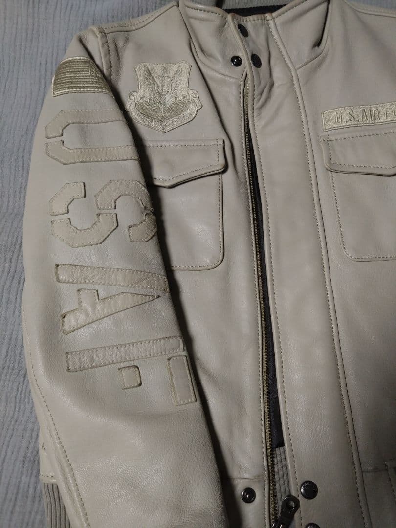 【はむぴち】AVIREXレザージャケット